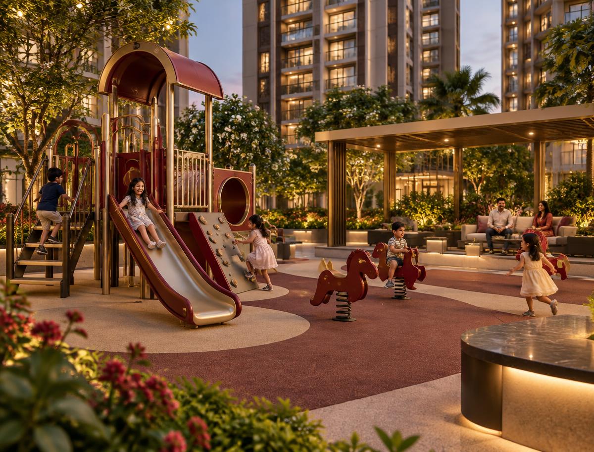 Kids’ Play Area at Roomi Enclave